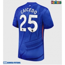 Camisa de Futebol Chelsea Moises Caicedo #25 Equipamento Principal 2025-26 Manga Curta